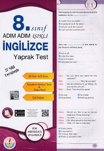 Adım Adım Işıklı 8. Sınıf İngilizce Yaprak Test