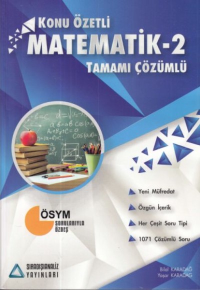 Sıradışı Analiz Matematik 2 Tamamı Çözümlü Konu Özetli Soru Bankası