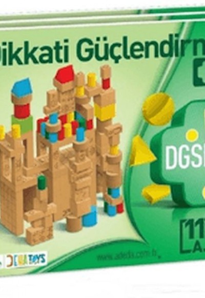 Dikkati Güçlendirme Seti Plus 11 Yaş (3 Kitap+112 Parça Ahşap - Karton Kutu)