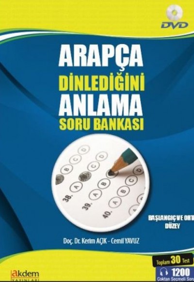 Arapça Dinlediğini Anlama Soru Bankası (DVD'li) Ciltli