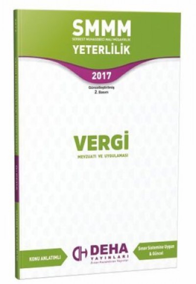 SMMM Yeterlilik Vergi Mevzuatı ve Uygulaması