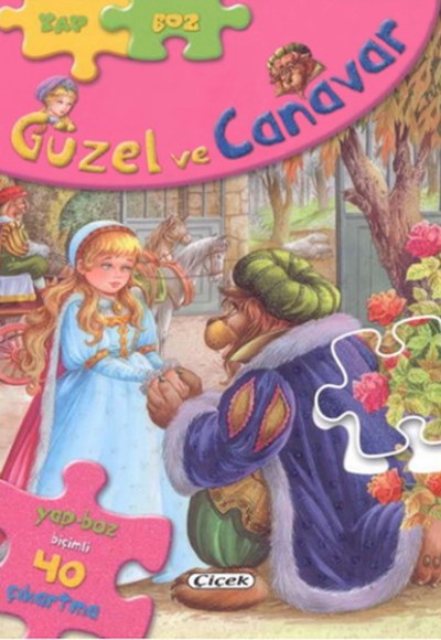 Güzel Ve Canavar  Yap-Boz Çıkartmalı Masallar 2