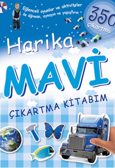 Harika Mavi Çıkartma Kitabım