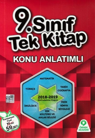 Örnek Akademi 9. Sınıf Tek Kitap Konu Anlatımlı (Yeni)