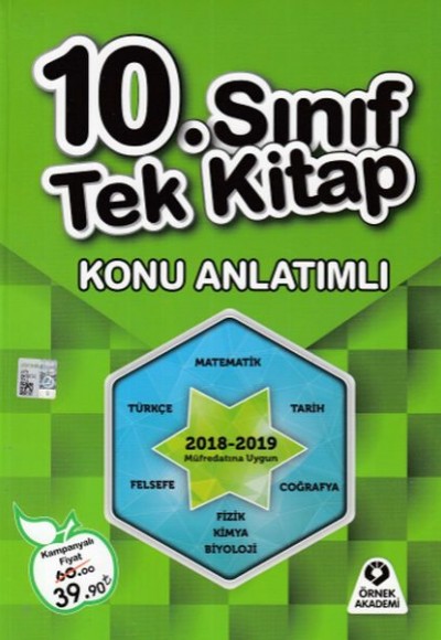 Örnek Akademi 10. Sınıf Tek Kitap Konu Anlatımlı (Yeni)