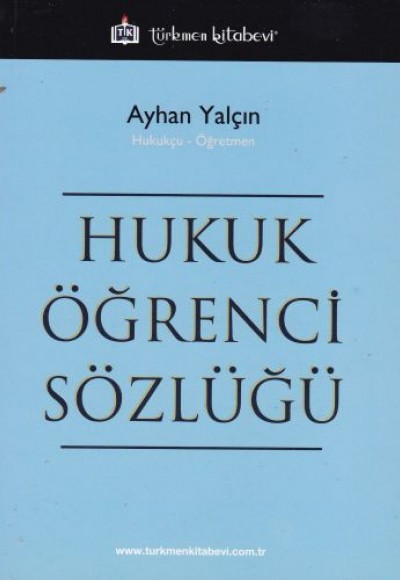 Hukuk Öğrenci Sözlüğü