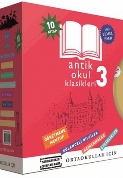 Antik Okul Klasikleri Set 3 - 10 Kitap Takım