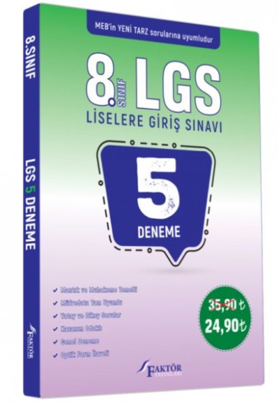 Faktör 8. Sınıf LGS 5 Deneme (Yeni)