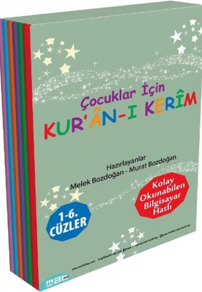 Çocuklar İçin Kur’an-ı Kerim 1- 6. Cüzler (6 Kitaplık Set)