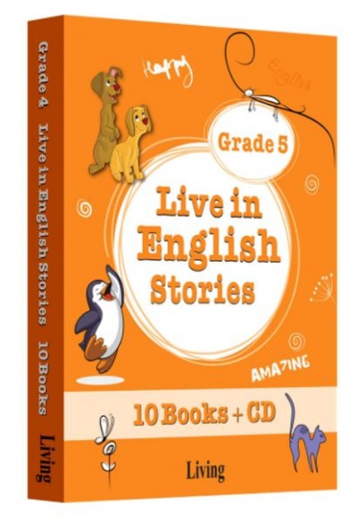 Grade 5 - Live in English Stories (10 Books CD)