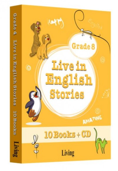 Grade 8 - Live in English Stories (10 Books CD)