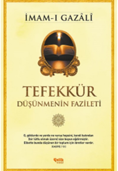 Tefekkür  Düşünmenin Fazileti