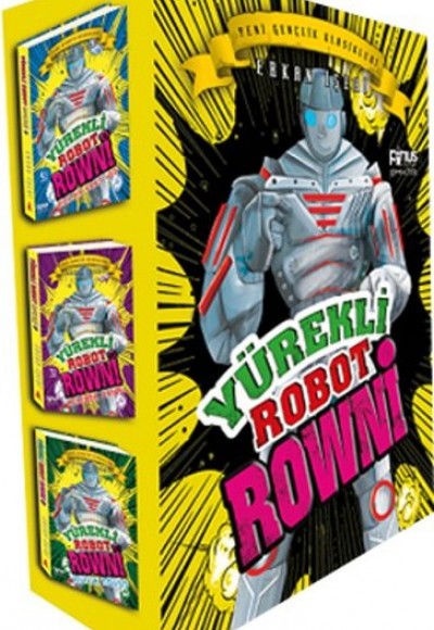 Yürekli Robot Rowni Seti - 3 Kitap Kutulu