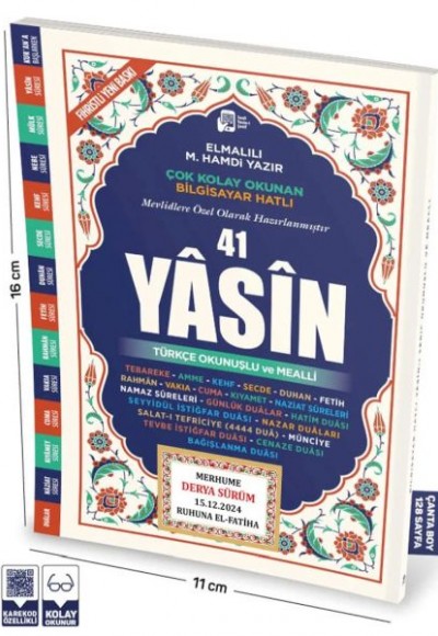 41 Yasin Çanta Boy 41 Yasin Çanta Boy