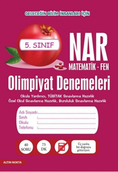 Altın Nokta 5. Sınıf Nar Olimpiyat Denemeleri