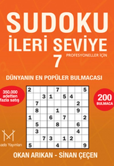 Sudoku İleri Seviye 7  Profesyoneller İçin
