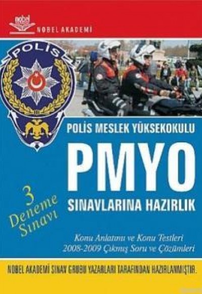 PMYO Polis Meslek Yüksekokulu Sınavlarına Hazırlık 3 Deneme Sınavı