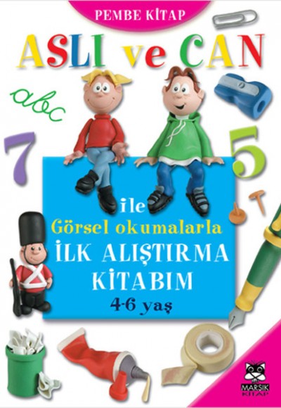 Aslı ve Can ile Görsel Okumalarla İlk Alıştırma Kitabım (Pembe Kitap)