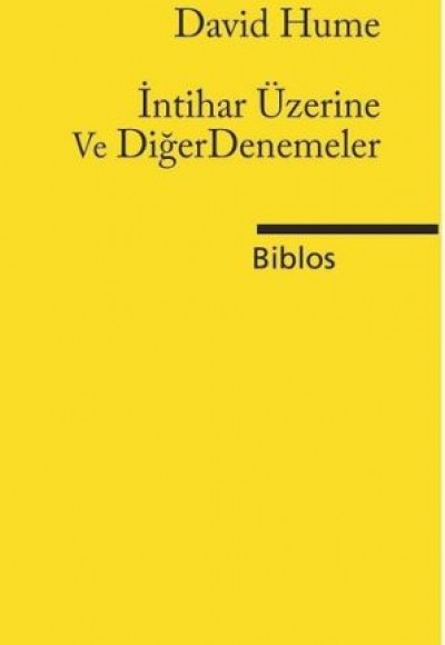 İntihar Üzerine ve Diğer Denemeler