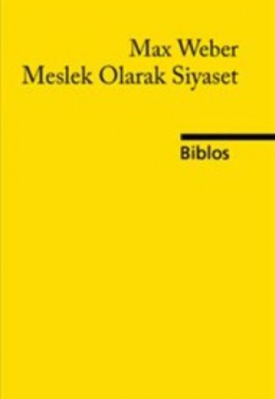 Meslek Olarak Siyaset