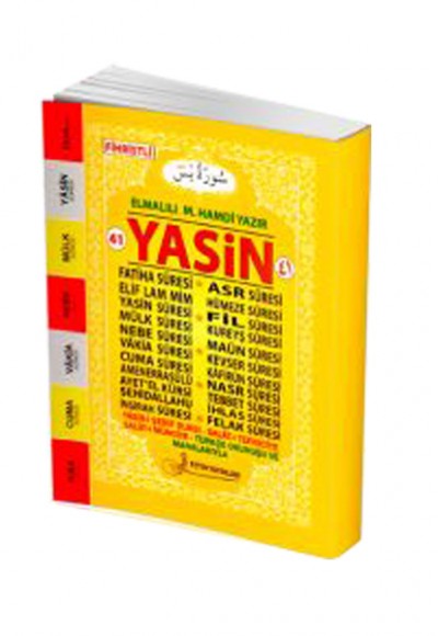 41 Yasin Türkçe Okunuşu ve Manalarıyla Fihristli Cep Boy F019