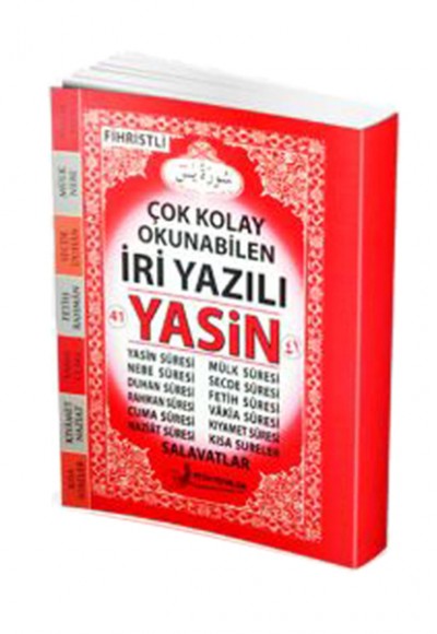 41 Yasin Arapça İri Yazılı Fihristli Çanta Boy F014