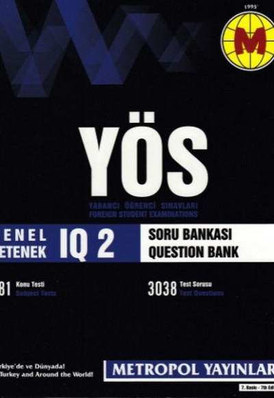 Metropol YÖS IQ Soru Bankası 2 (Yeni)