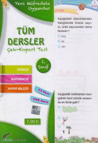 Bilgili 1. Sınıf Tüm Dersler Yaprak Test