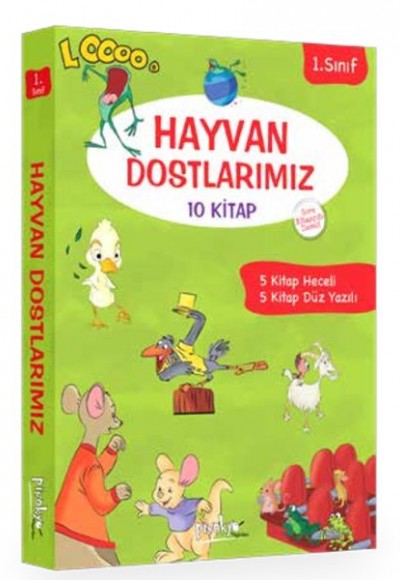 1. Sınıf Hayvan Dostlarımız Serisi - 10 Kitaplık Set