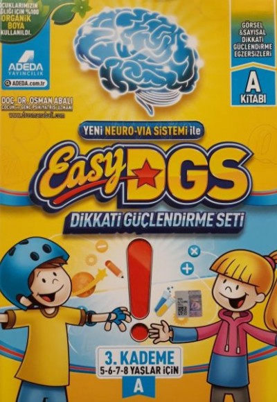 Easy Dikkati Güçlendirme Seti 3. Kademe A 5-8 Yaş (1 Kitap)