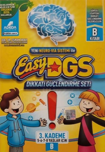 Easy Dikkati Güçlendirme Seti 3. Kademe B 5-8 Yaş (1 Kitap)