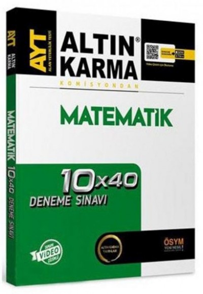 Altın Karma AYT Matematik 10 x 40 Deneme Sınavı