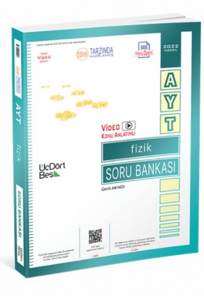 Üç Dört Beş 2022 AYT Fizik Soru Bankası