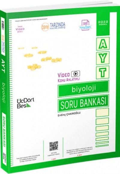 Üç Dört Beş 2022 Model AYT Biyoloji Soru Bankası