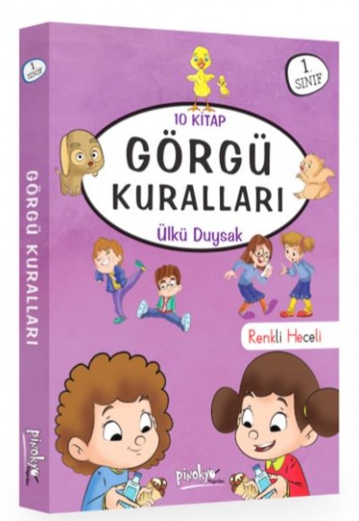 1. Sınıf Görgü Kuralları Serisi - 10 Kitaplık Set