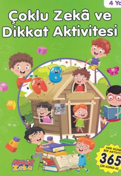 4 Yaş Çoklu Zeka ve Dikkat Aktivitesi - Yeşil Kitap