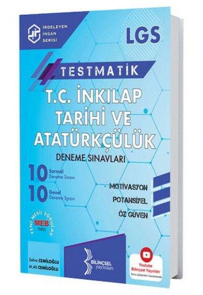 Bilinçsel 2021 LGS Testmatik T.C. İnkılap Tarihi ve Din Kültürü ve Ahlak Bilgisi Deneme Sınavı