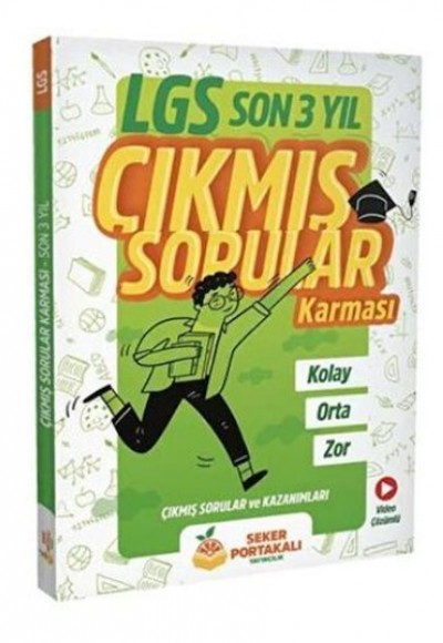 Şeker Portakalı Yayıncılık 8. Sınıf LGS Son 3 Yıl Çıkmış Sorular Karması