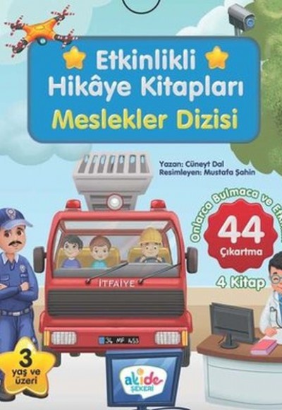 Meslekler Dizisi - Etkinlikli Hikaye Kitapları (4 Kitap Takım)