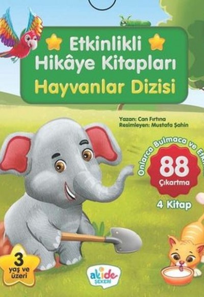 Hayvanlar Dizisi - Etkinlikli Hikaye Kitapları (4 Kitap Takım)