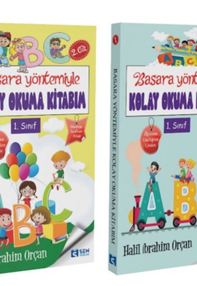 Basara Yöntemiyle Kolay Okuma Kitabım 1-2  Cilt  Set