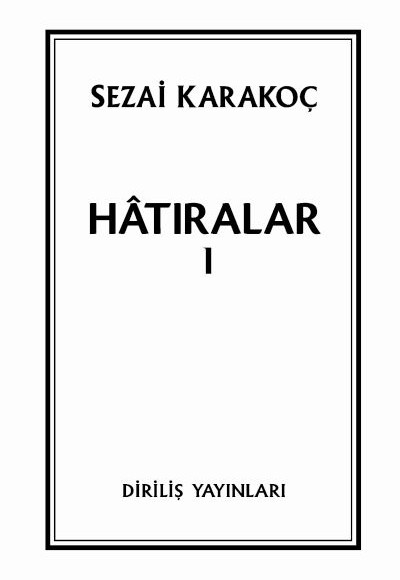 Hatıralar I