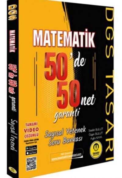 Tasarı DGS Matematik 50 de 50 Net Garanti Soru Bankası