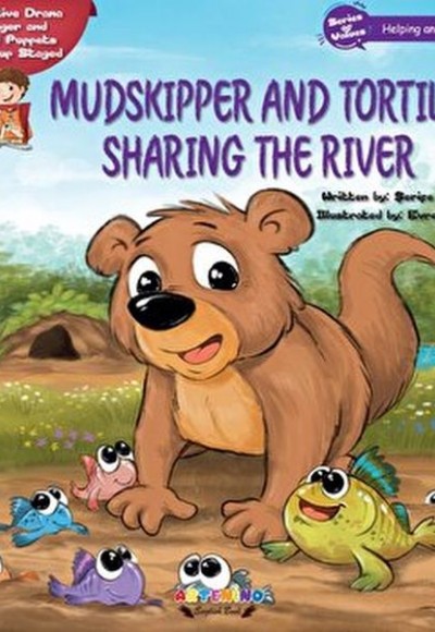 Mudskipper And Tortilo Sharing The River Creative Drama Finger and Hand Puppets Pop-up Staged
