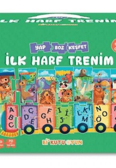 İlk Harf Trenim - Cırt Cırtlı Yapboz ve Kitap Seti