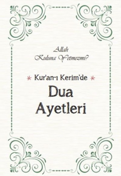 Kur’an’ı Kerim’de Dua Ayetleri