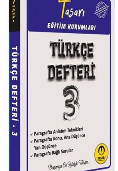Türkçe Defteri 3 Sözel Yetenek Paragraf Özel Seri