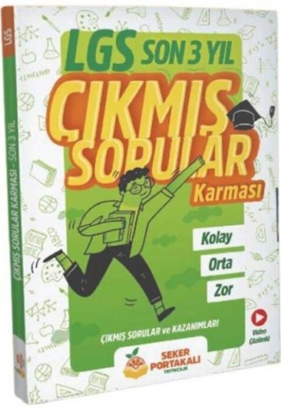 Şeker Portakalı Yayıncılık 8. Sınıf LGS Son 3 Yıl Çıkmış Sorular Karması