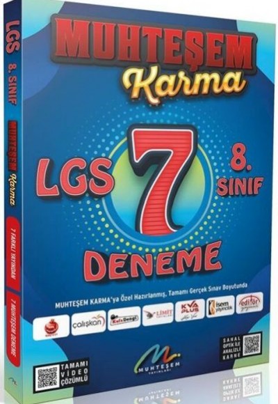 Muhteşem Yayınları 2023 LGS 7 li Karma Deneme Seti