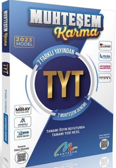 Muhteşem Yayınları 2023 TYT 7 li Karma Deneme Seti